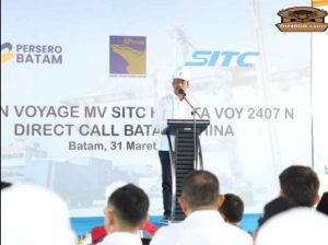 Kepala BP Batam Resmi Membuka Pelayaran SITC Hakata Voy 2407N