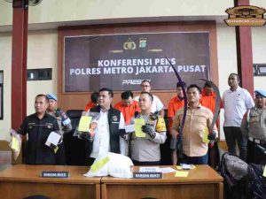 Jajaran Polres Metro Jakarta Pusat Ungkap 3 Perkara Kriminal