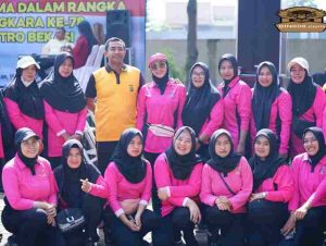 Kapolres Metro Bekasi Gelar Olahraga Bersama Dan Berikan Doorprize Sambut HUT Bhayangkara ke-78 