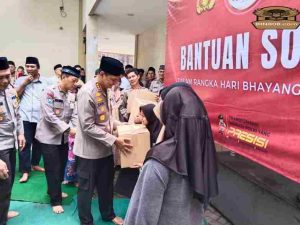 Rangkaian Hari Bhayangkara ke-78, Polisi Berbagi Bersama Yatim dan Duafa di Batuceper Tangerang