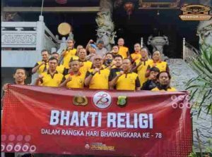 Bakti Religi di Tangerang, Kapolres Serahkan alat kebersihan, Material Bangunan dan Sembako menjelang Hari Bhayangkara ke-78