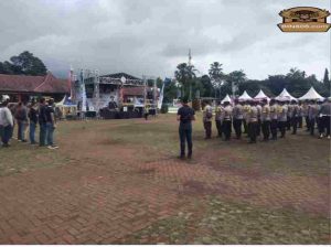 Jajaran Polres Pandeglang mengadakan Gladiresik HUT BAYANGKARA KE – 78