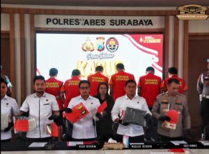 Polrestabes Surabaya Tangkap Bandar Slot Royal Dream