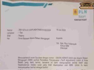PLN Batam Balas Surat Penolakan Tarif Listrik dari ABM, Tidak Disebutkan Adanya Sosialisasi Sebelum Diumumkan Kenaikan Tarif