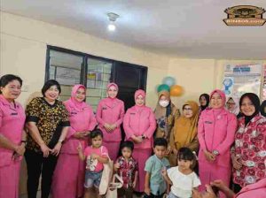 Bhayangkari Polres Metro Tangerang Kota beserta Sidokkes ambil peran dalam Pekan Imunisasi Nasional