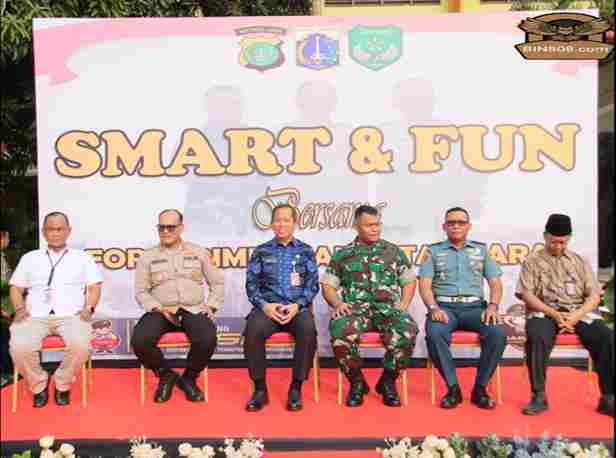 Polres Metro Jakarta Utara Bersama Forkopimko ‘Smart & Fun’ Di SMKN 56