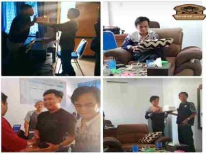 Kabid Penempatan Tenaga Kerja Dan Informasi Pasar Kab, Kuningan Memberi Kejutan Milad Kepada Stafnya