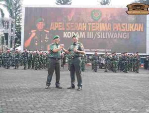 Prajurit Siliwangi Sambut Mayjen TNI Dadang Arif Abdurahman, S.E., M.Si