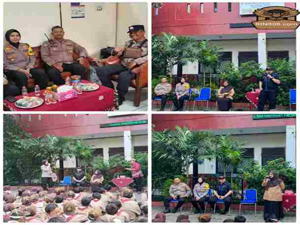 Kapolsek Pinang Iptu Diana Aldini Putri, S.Tr.K hadiri Police Goes to School SDN Kunciran 4