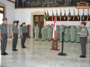 Pangdam III/Slw Terima Laporan Korps Kenaikan Pangkat Pamen