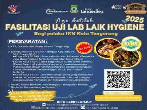 Ayo Manfaatkan! Pemkot Tangerang Buka Pendaftaran Fasilitasi Uji Lab Laik Hygiene Gratis