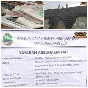 Project Pembangunan Ruang dan Renopasi Yayasan ASSUHAEMIAH Di Duga Tidak Memenuhi Spesifikasi