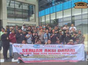 Refleksi HPN 2025, Organisasi Wartawan di Tangerang Gelar Aksi Damai   