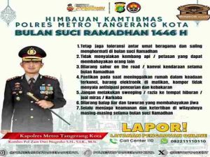 Polisi: Ramadhan 2025,  SOTR Hingga Petasan Dilarang di Tangerang