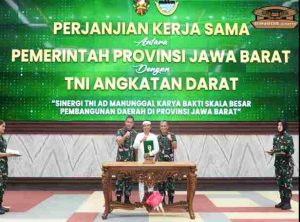 Pangdam III/Slw Hadiri Penandatanganan PKS Pemprov Jabar dengan TNI AD