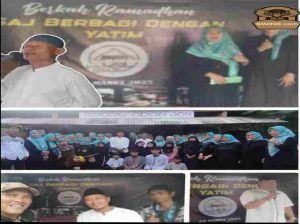Sinergi Kolaborasi Komunitas SAJ (Saung Abah Jhon) dalam Kegiatan Bukber & Santunan Yatim Piatu + Janda Bersama BAZNAS Tangsel & Media
