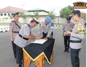 Kapolres Metro Tangerang Kota Pimpin Sertijab Kasat Samapta, Kasi Humas, Kapolsek Ciledug dan Pinang