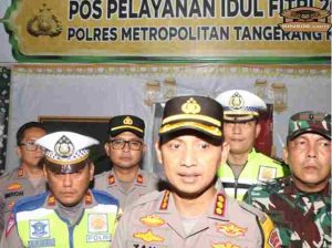 Pastikan Arus Balik Mudik Lebaran Aman dan Lancar, Kapolres Pantau Rest Area KM 13,5 dan KM 14 Tangerang