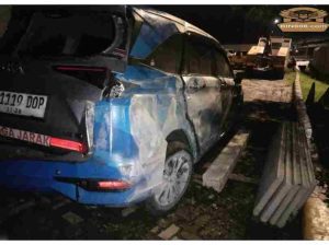 Terjadi Kecelakaan di dekat exit tol kunciran 