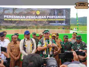 Kasad Resmikan Sarana Pengairan Padi