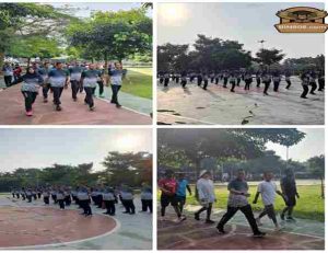 Upaya Menjaga Kebugaran Tubuh, Prajurit Dan ASN Kodim 0808/Blitar Laksanakan Olahraga Di Sport Center