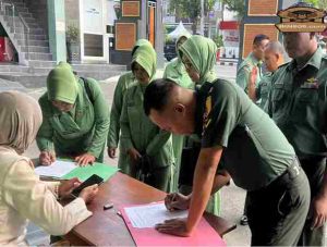 Kodim 0808/Blitar Ikuti Pembinaan Rohani Islam Virtual Terpusat : Perkuat Mental Prajurit, Wujudkan Keluarga Sakinah Mawaddah Warahmah