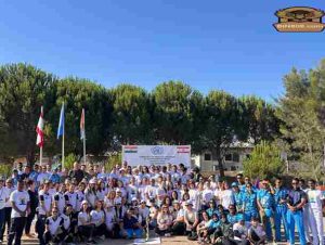 Tingkatkan Kesehatan Fisik dan Mental, Satgas Sempu XXV-Q Ikuti Perayaan Hari Yoga Internasional di Indobatt