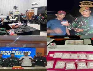 Satgas Yonarmed 4/PRH dan Sat Resnarkoba Polres Malinau Gagalkan Penyelundupan Narkoba Jenis Sabu