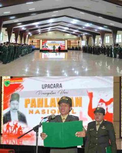 Kasdam Kasuari Pimpin Upacara Hari Pahlawan “Kemerdekaan Tak Jatuh dari Langit, Tapi Lahir dari Keikhlasan dan Keberanian”