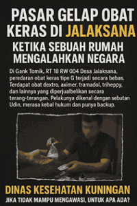 Dugaan Pasar Gelap Obat Keras di Jalaksana — Ketika Sebuah Rumah Disebut Mengalahkan Negara
