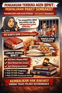 Pengakuan Terbuka Agen BPNT Indapatra: Penyaluran Dilakukan Dalam Bentuk Paket Sembako “Puluhan Kartu KPM Masih DITAHAN 