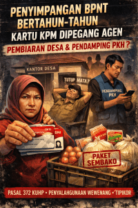 BPNT Menyimpang Bertahun-Tahun, Kartu KPM Dikuasi AGEN: Diduga Terjadi Pembiaran STRUKTURAL Dari Desa Hingga Pendamping PKH