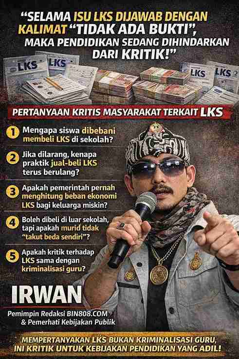 Irwan: Ketika Semua Dijawab “Tidak Ada Bukti”, Publik Berhak Bertanya: Negara Sedang Hadir atau Menghindar?