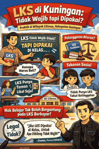 LKS di Kuningan: Tidak Wajib tapi Dipakai? Cilimus sebagai Cermin Kegagalan Tata Kelola Bahan Ajar