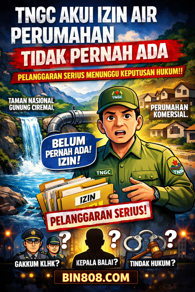 TNGC AKUI IZIN AIR UNTUK PERUMAHAN NAMIARTHA LAND TIDAK PERNAH ADA