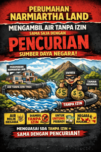 Perumahan Namiartha Land Diduga Kuasai SDA Negara (TNGC) Tanpa Hak