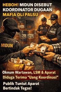 Heboh! Dugaan Jaringan Oli Palsu, Midun Disebut Koordinator, Publik Tuntut Aparat Bertindak